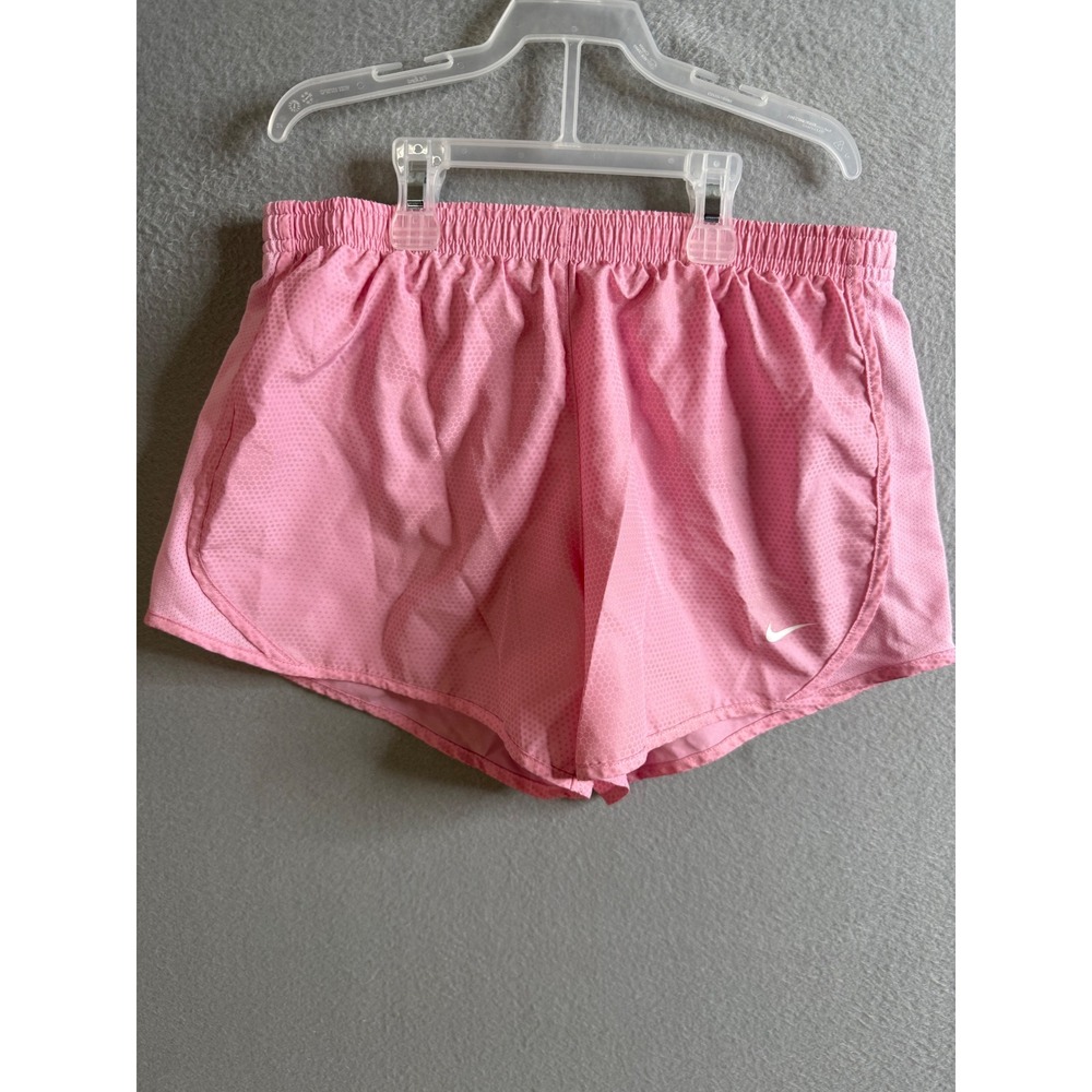 Nike Dri-FIT Girls Running Shorts Large Athletic Gym Activewear Pink Kids